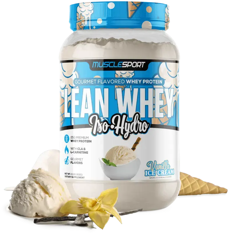 MuscleSport Lean Whey Iso-Hydro Protein Powder 2 lb