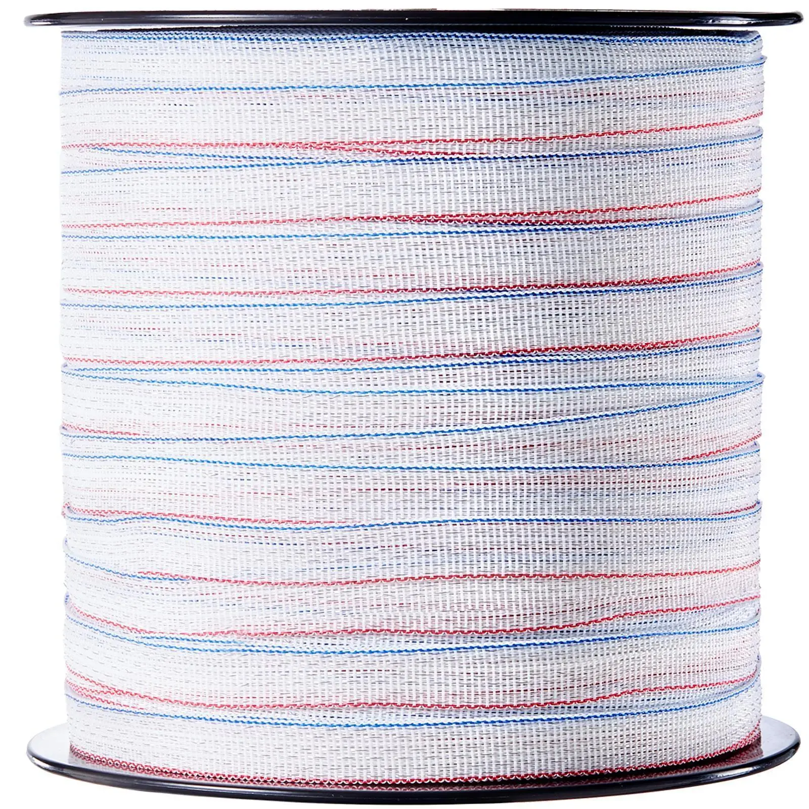 VEVOR HDPE+Steel Electric Fence Tape, 1640ft/500m (ft/m) 0.75in Width, 6 Stainless Steel Strands, 180 lbs Capacity, UV/Rust Proof, ABS Plastic Reel, Portable, Compatible with Fence Posts for Livestock & Crop Garden Installation, 3/4" Width#BacktoSchool