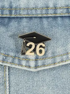 2026 Graduation Pin Badge, Bachelor Cap Theme Memorial Pin, Perfect Souvenir for Graduates, Unique Gift Idea for Classmates
