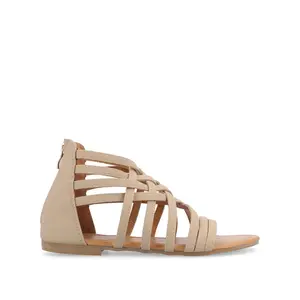 HANNI GLADIATOR SANDALS IN WIDE - Nude PU