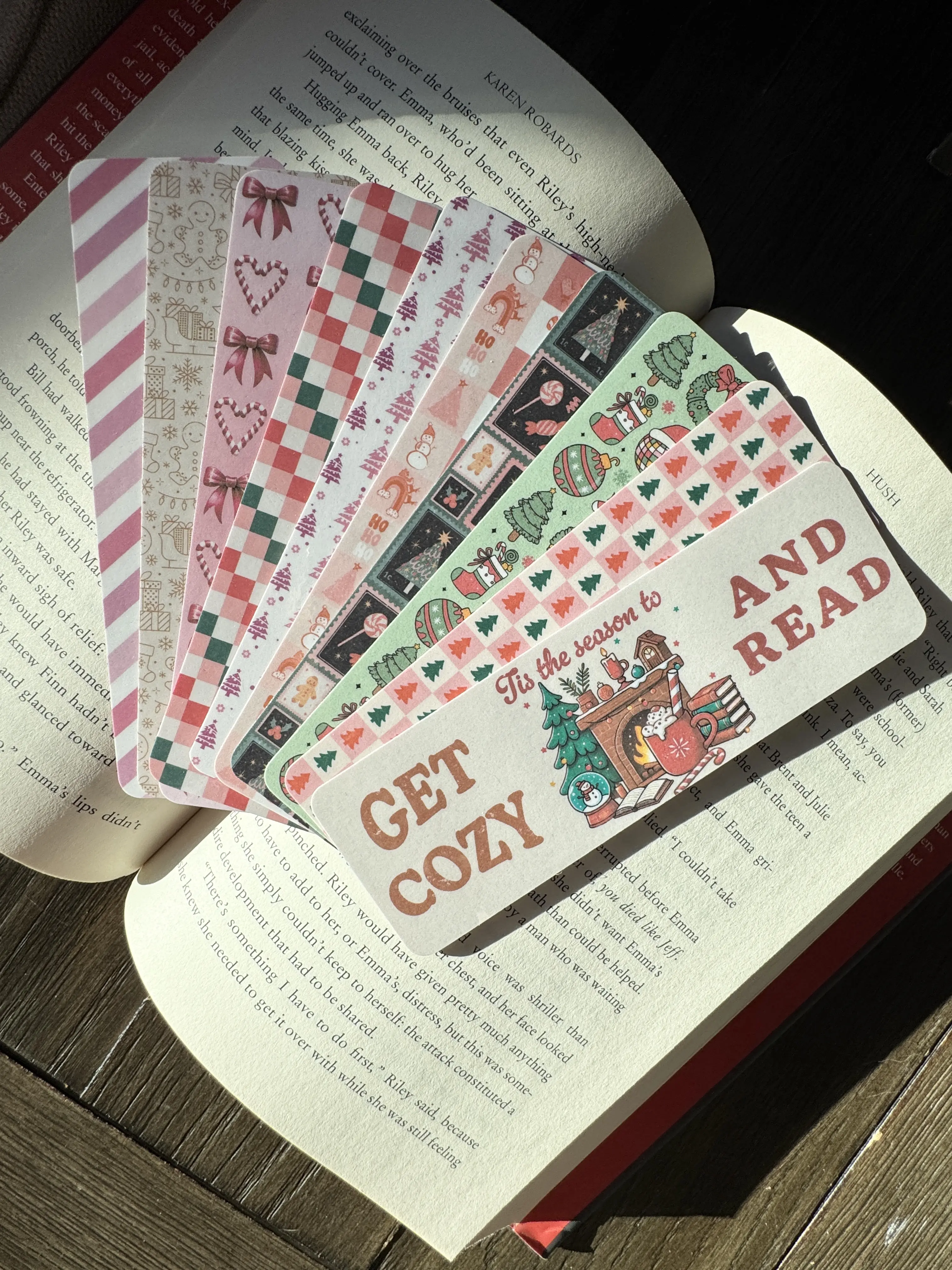 Christmas Themed Bookmarks, Christmas Bookmarks, Bookmarks for readers, Gift for readers