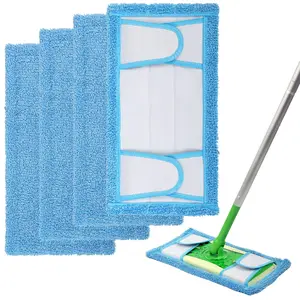 Swiffer Reusable Mop Pads Ultra Soft Microfiber Floor Cleaning Pads for Effective & Gentle Cleaning of Various Floor Types