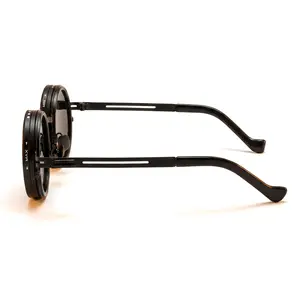 Adjustable Polarized Round Sunglasses polarized glasses The Perfect Gift! Retro Steampunk Sunglasses | Adjustable Lenses | Durable Metal Frame | Trendy Summer Accessory