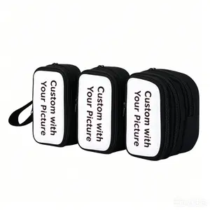 Journey Canvas|3PCS Custom Photo Pencil Case| Personalized Pen Pouch| Custom Image Stationery Organizer| Unique Gift Idea| Perfect for Back to School & Birthdays| Memorable Gift| Great for Friends & Classmates