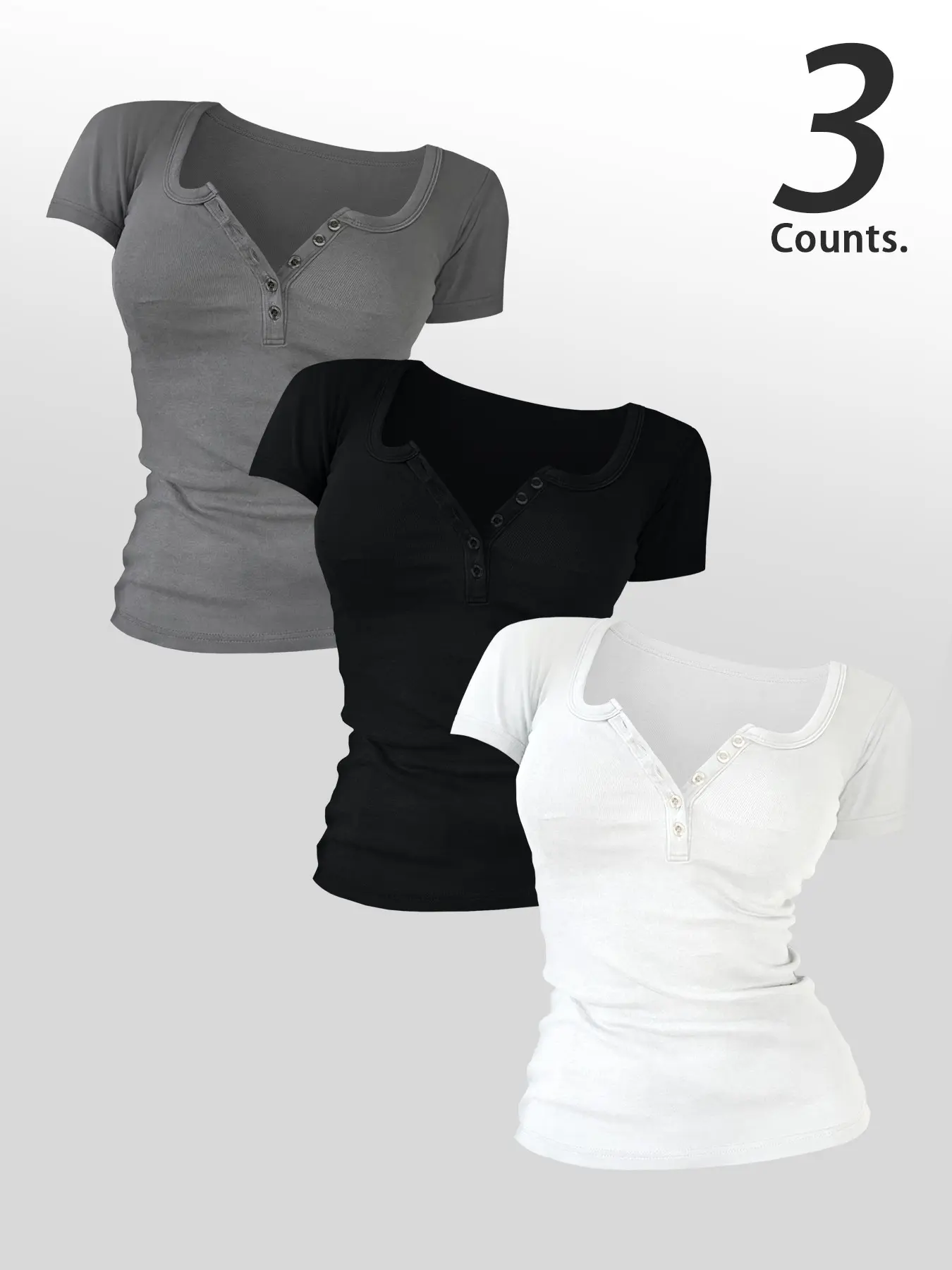 Dark gray + black + white