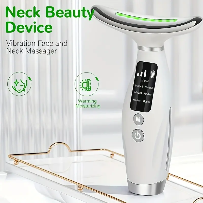 Seven-in-one facial and neck massage beauty instrument, Facial beauty  machine, 7 adjustable modes - vibration and heating technology, USB  charging, anti-wrinkle facial massager, an ideal gift for women, ergonomic  design - TikTok