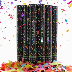 Biodegradable Confetti Cannon Party Poppers Party Supplies, Air Powered |   Launches 20-25ft |   Celebrations, New Year's Eve,Birthdays,Christmas and Weddings