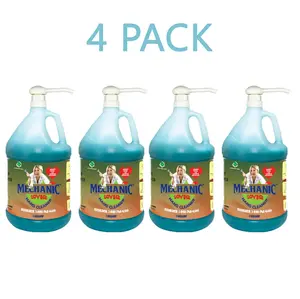 Mechanic Lover Hand Cleaner- Heavy Duty Mechanic Hand Cleaner 1 Gallon - 4 PACKS - Struggling with Grease, Oil & Grime, No Harsh Chemicals, Tough on Tough Messes