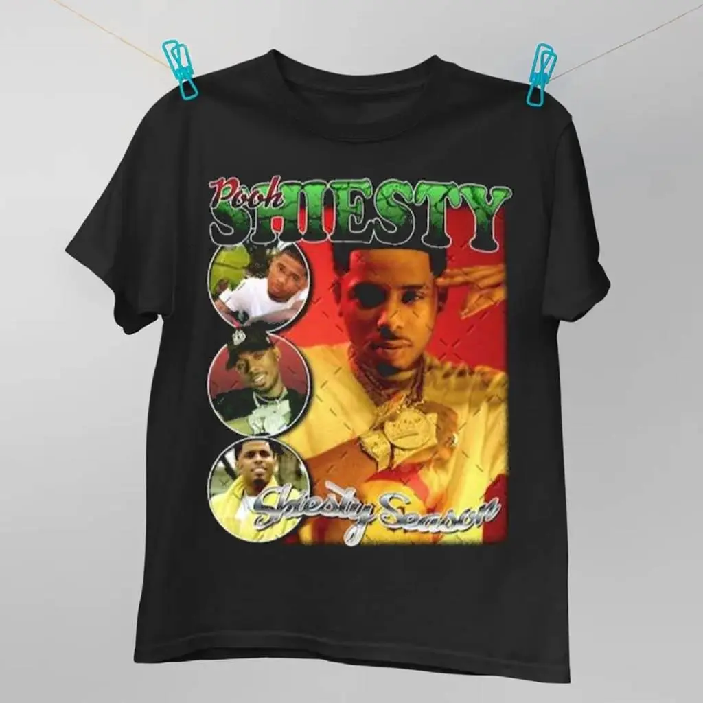 Pooh Shiesty Musical Artist Unisex T Shirt Retro Front Design Available All Size HGC28705