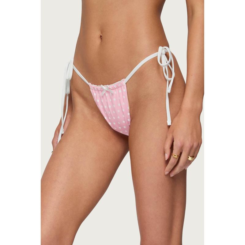 Leigh Polka Dot String Bikini Bottom