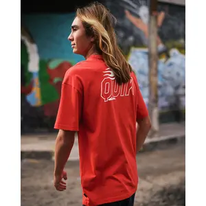Quiksilver | Stacked Mercury Oversized Heavyweight Short Sleeve T-Shirt | Men's 100% Cotton Graphic Print Relaxed Fit | Everyday Wear & Casual Streetwear
