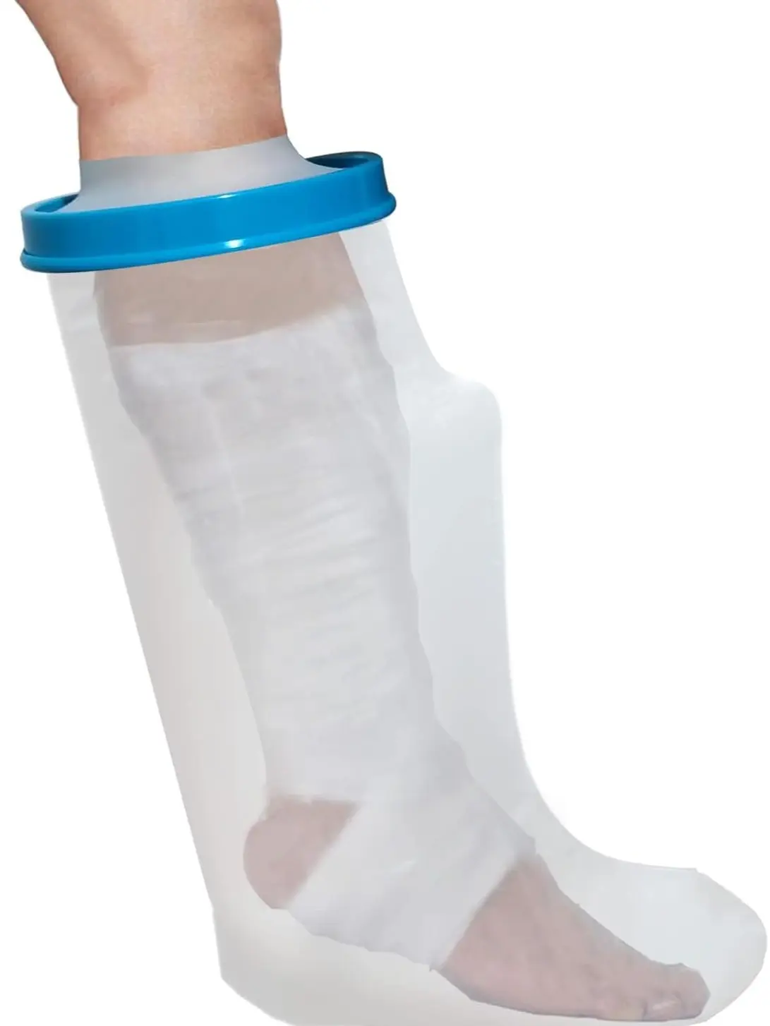 100% Waterproof Leg Cast Cover for Showering, Reusable Adult Short Leg Cast Protector, Cast Covers for Shower Leg, Cast Bag for Shower, Cast Cover for Showering Foot