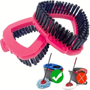 1PC Replacement Scrub Brush Mop Head for  Rinse Clean 2-Tank Spin Mop System – Triangle Cleaning Refill Head for Floor Dust & Deep Cleaning