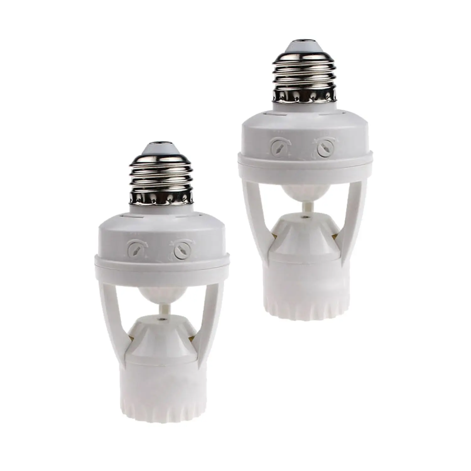 E27 Motion Sensor Lamp Holder Plug-in 110V-240V, 360 °   Auto Sensing No Drill Flush Mount Light Base, Energy Saving Indoor Light Socket For Hallway Stairs Home,Kids,Kraft,Black,sohochic