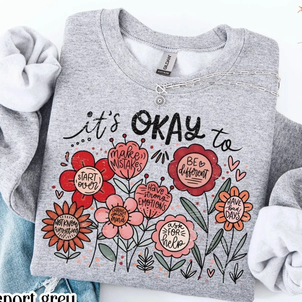 Special Education Teacher Sweatshirt, Floral Mental Health Crewneck, Cute Diversity Therapist Sweater, Positivity Motivational Pullover, Sped Educator Apparel, Inclusive School Classroom Outfit, Kindness Therapist Gift for Women & Men