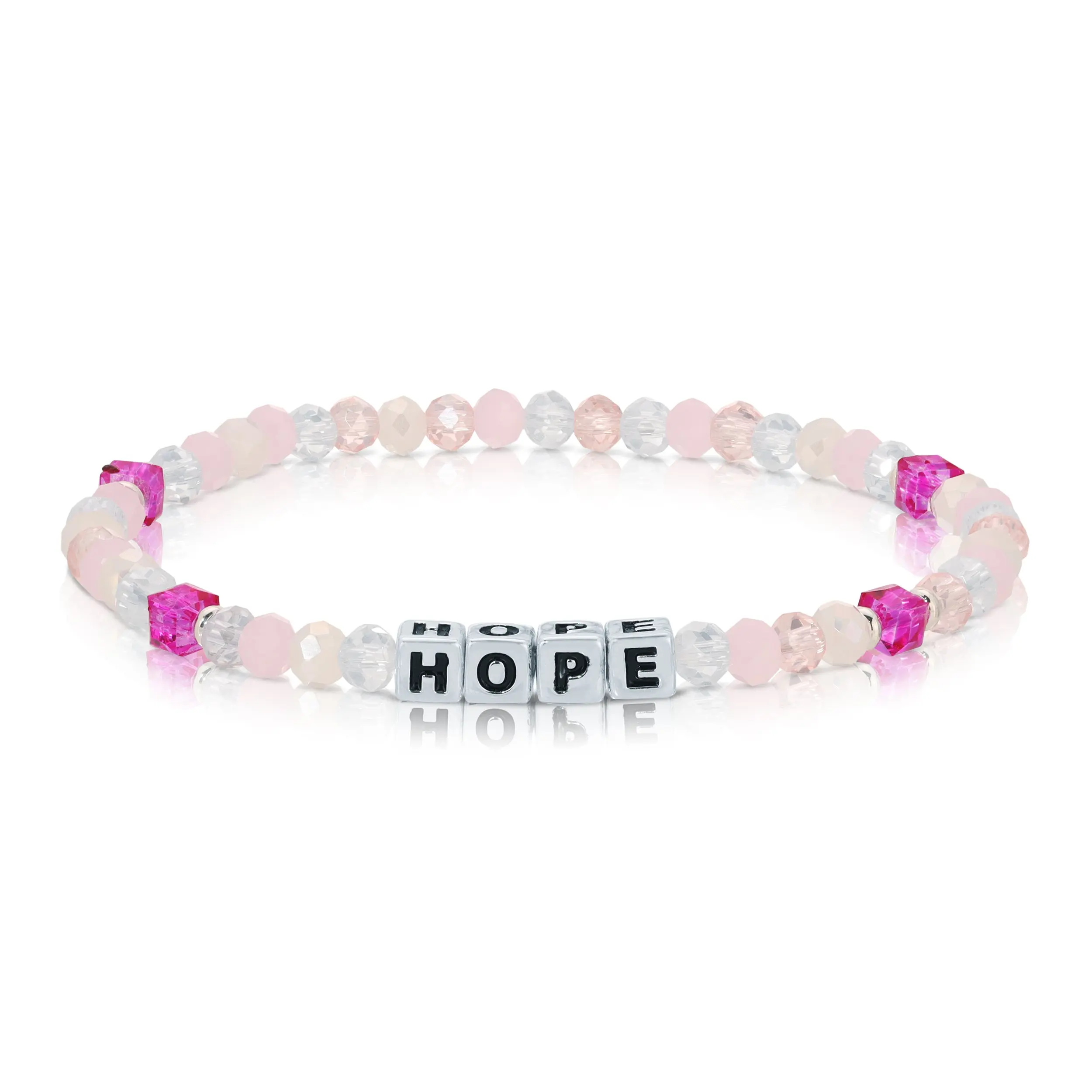Breast Cancer Awareness Colorful Words Bracelet