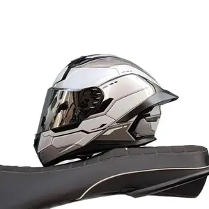 Motorcycle Helmets Men's and Women's Helmets Summer Sunscreen Locomotive Gundam Personality Big Tail Bluetooth Slot Safety vent hard hat visor ab safety helmet street bike sticker kid Motorbike