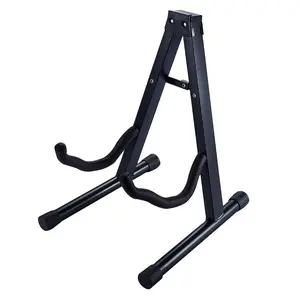 Portable Metal A Shape Guitar Music Stand for Musical Instrument Display