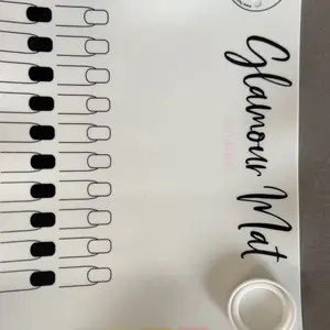 Twinkled T Glamour Nail Art Mat w Collapsible Cup and Paint Palette