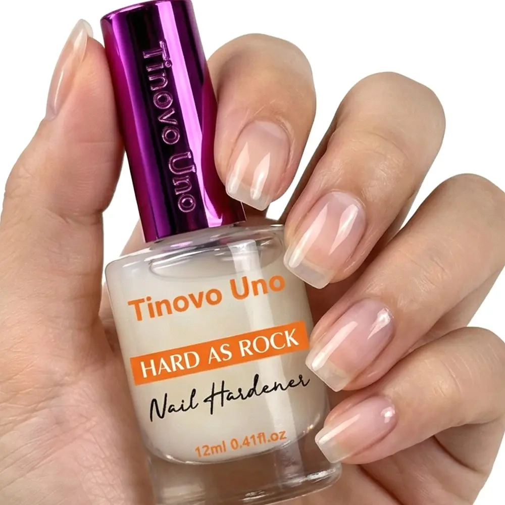 Tinovo Uno Nail Strengthener Treatment Nail Care Products 12ml Natural quick-dry formula Brightens nail surface shine Prevents splitting and brittleness Professional nail care liquid