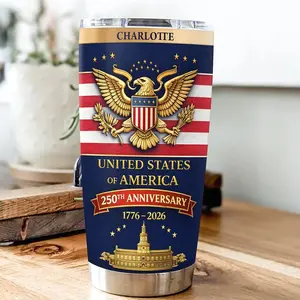 Custom Name Proud American Nurse With US 250 Fat Tumbler HO82 901294