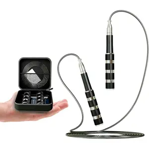 Speed Jump Rope - -Free Foldable Grip Skipping Rope for Fitness, Boxing & Cardio - Durable PVC  for Men Women