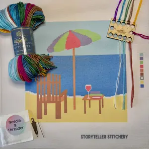 Beach Reads — Modern Needlepoint Kit (Large Design)