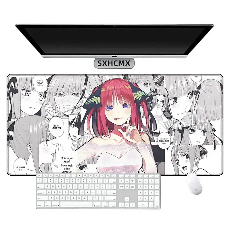 The Quintessential Quintuplets Custom-Shaped Sublimation Computer Mouse Pad - Anti-Slip Smooth Surface, Ideal Gaming Desk Mat for PC Keyboard