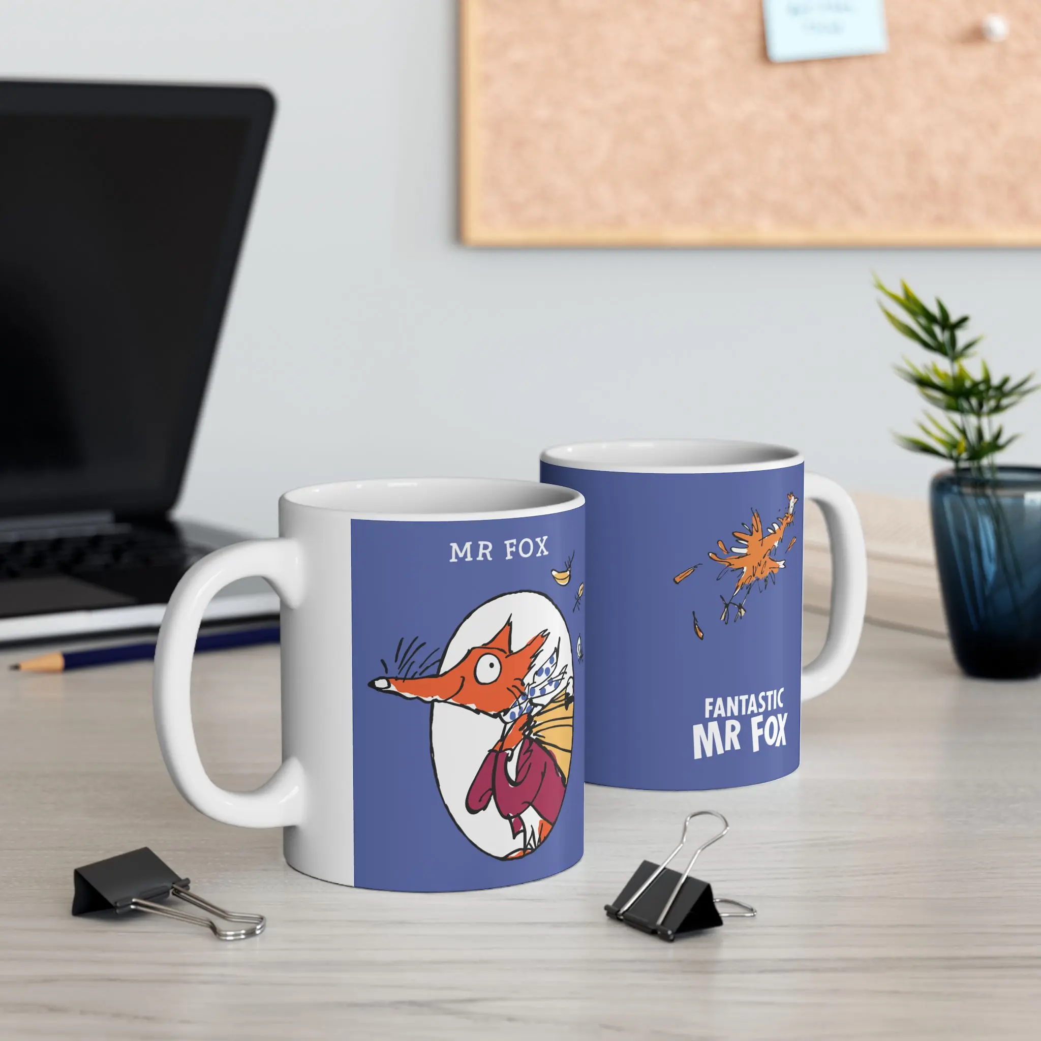 Fantastic Mr Fox by Roald Dahl Coffee Mug, Fantactis Mr. Fox Meme Coffee Cup, Classic Cartoon Quote Mug/Accent Mug