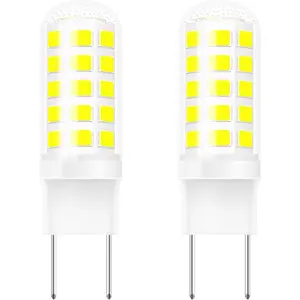G8 Dimmable Under Microwave LED Bulb 50W Halogen Replacement for Over The Range Microwave Hood 120V 5W 500LM Daylight White 6000K Replaces WB08X10057 WB08X10051 2-Pack