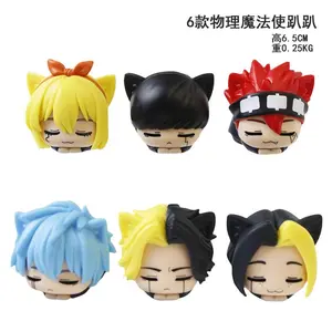 6pcs/set Anime Mashle: Magic and Muscles Sleeping Cute PVC Action Figures Toys 6cm