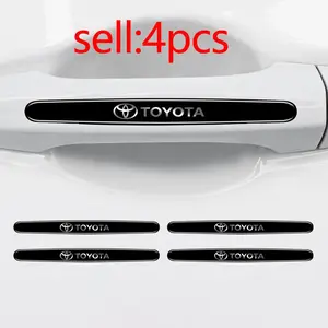 Car Door Handle Decoration Stickers, Wiper Decal Auto Accessory, for Toyota Gr Sport, Gazoo Racing, Supra, Yaris, 86, Corolla, Rav4, Avensis, Prado, Prius