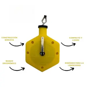 Heavy Duty Chalk Line Construction Tools 100-Foot Line Durable Ergonomic Design for Precise Marking & Roofing Accessories