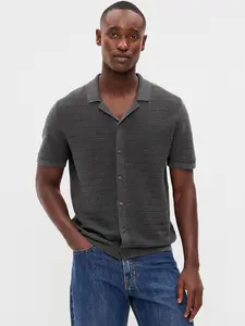 Old Navy Men's Short-Sleeve Sweater Shirt