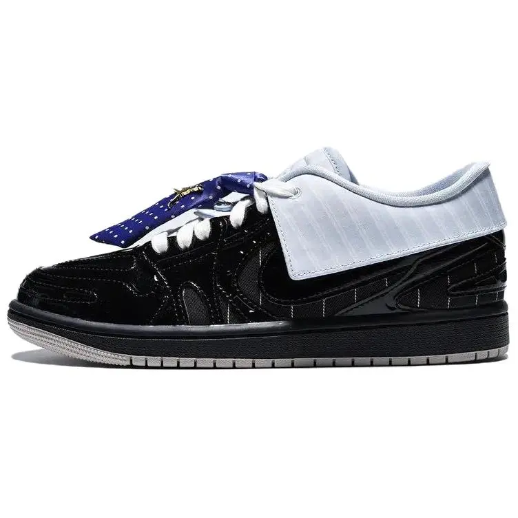 Female Wmns Air Jordan 1 Low V3 MM 'Suit' Streetwear Sneakers, Solid Leather Casual Wear Sports Footwear, Stylish, Runs Small