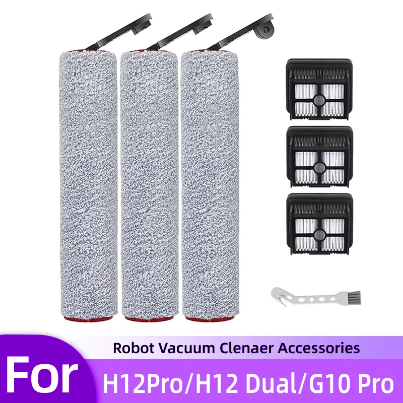 Dreame H12 Pro/H12 Dual Wet Dry Vacuum Essential Replacement Parts & Accessories Kit - HEPA Filters, Replacement Brush Rollers for Easy Installation, Effective Maintenance & Optimal Performance