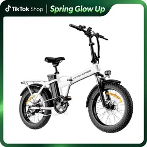 WINDHORSE W4A Foldable Electric Bike, Peak 983W Motor Ebike, 55-70 Miles & 20 MPH, 48V Removable Battery, 20" Fat Tire All-Terrain Electric Bicycle for Adults Teens with 7-Speed, Suspension