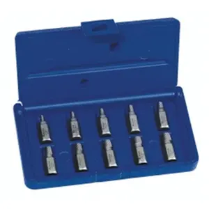 Hanson HAN53226 10 Piece Hex Head Multi-Spline Extractor Set
