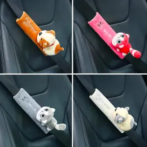 Car Seat Belt Cover Pad, Cute Animal Seatbelt Covers, Plush Fluffy Soft Seat Belt Cover, Cartoon Seatbelt Cushion, Car Seat Strap Pads, Cute Car Accessories, Car Interior Accessory