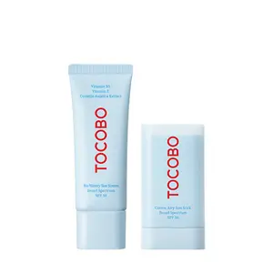 [TOCOBO] Sunstick + Sunscreen DUO SPF Essentials | Lightweight Sunscreen & On-the-Go Sun Stick | Lightweight Sunscreen Dúo Solar Protector solar en barra Protector solar en crema FPS 50