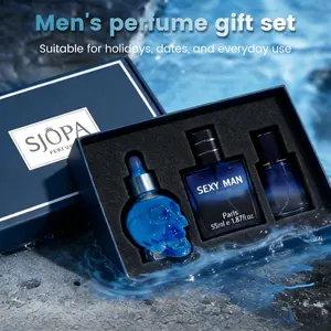 Men's Eau de Toilette Spray Set - 3-Piece Gift Box - Long-Lasting Fragrance - Three Different Scents - Suitable for Holiday Gifts, Dates, Daily Use, and Parties - 0.85 oz per Bottle - Great Choice for Valentine's Day and Other Holidays