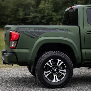 Tacoma SR5 Off Road Safari Decal Black Edition 2 Pieces 52x22 Inch Ready to Install for 16-22 Models