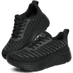 R CORD Non Slip Work Shoes for Women, Slip Resistant Sneakers Water Resistant Kitchen Shoes for Food Service, Restaurant, Chef, Nurse, All-Day Comfort