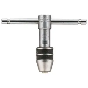 212 MAIN Plain Tap Wrench, General Tools 318-166 Model, 12 to 1-2 in Capacity, Hardened Steel Jaws, Self-Centering, Sliding Handle for Mechanics’ Automotive & Motorcycle Repair Use