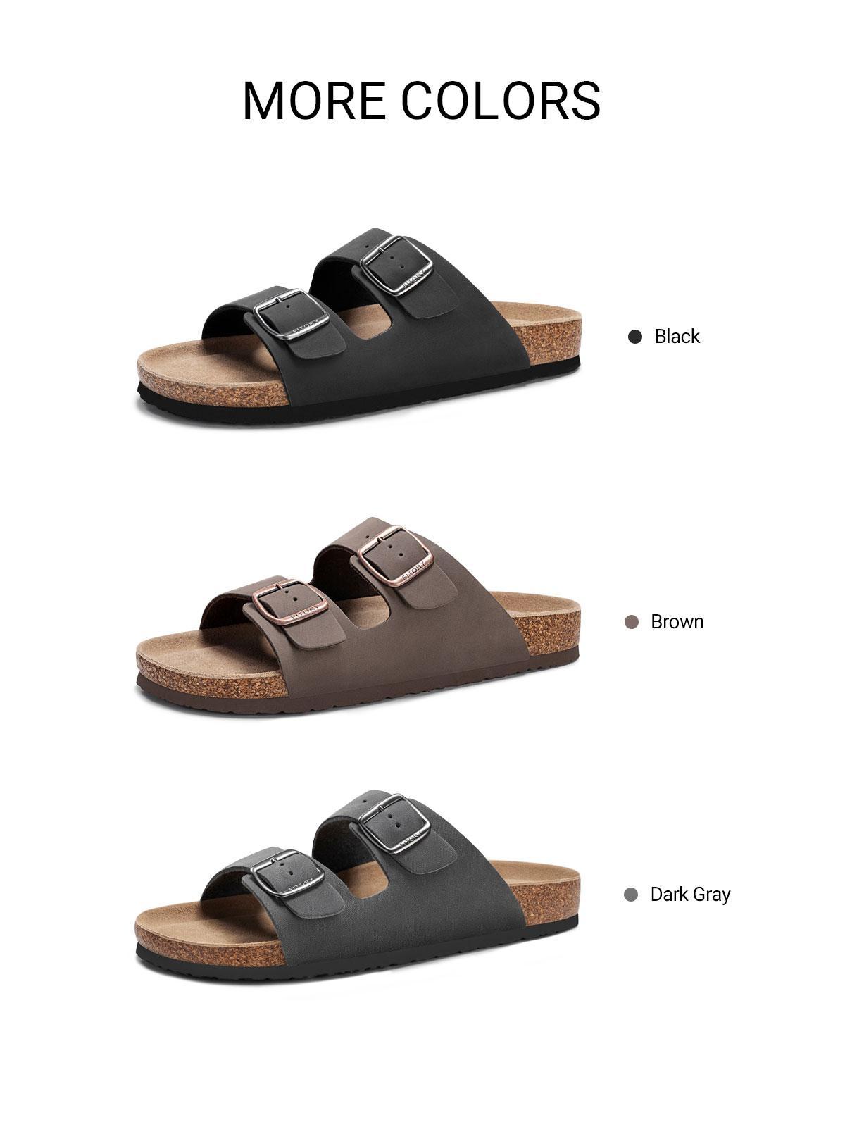 Fitory Balance | Men's Sandals Plain Color Sandals Brown,shoes for back to school,back to school shoes