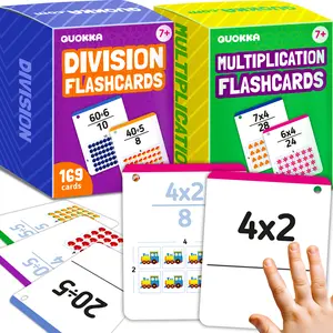 QUOKKA Flash Cards Multiplication & Division for Kids | 338 Cards Set