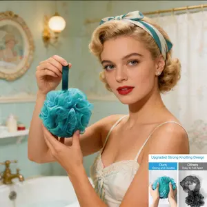 Gradual Bath Ball, 75g Ultra-Soft Non-Irritating, Large Durable Non-Fading, Baby Bubble Toy Flower Ball for Bathing