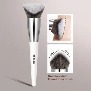 MAANGE 1pc 3D Foundation Brush, Double-sided Foundation Brush, Makeup Brush for Blending, Cream, Daily Use & Special Occasions, Travel Makeup Tools, Makeup Accessories, Soft Cosmetic Brushes, Synthetic Makeup Brushes