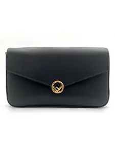 Pre-owned LEATHER Crossbody Bags FENDI WALLET ON CHAIN WITH POUCHES