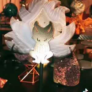 Druzy agate nine tailed fox